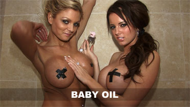 Emma S  and Gemma Hiles Baby Oil Video